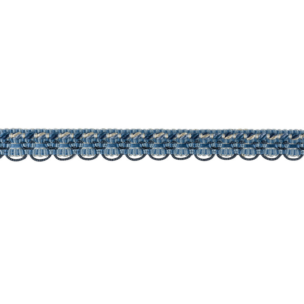 Soie Gimp Canton Blue by Brunschwig & Fils Trim Brunschwig & Fils Trim Soie Gimp Canton BlueTrim LA SOIE PASSEMENTERIE SILK - 90%;COTTON - 8%;NYLON - 2% China </p><p>Repeat: H: , V: 0.625 - Fabric Carolina -