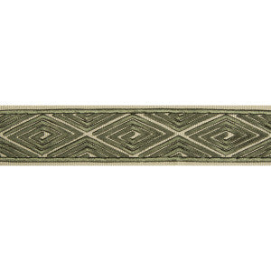 Labyrinthe Tape Green by Brunschwig & Fils Designer Trim