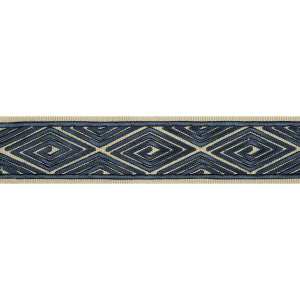 Labyrinthe Tape Navy by Brunschwig & Fils Designer Trim