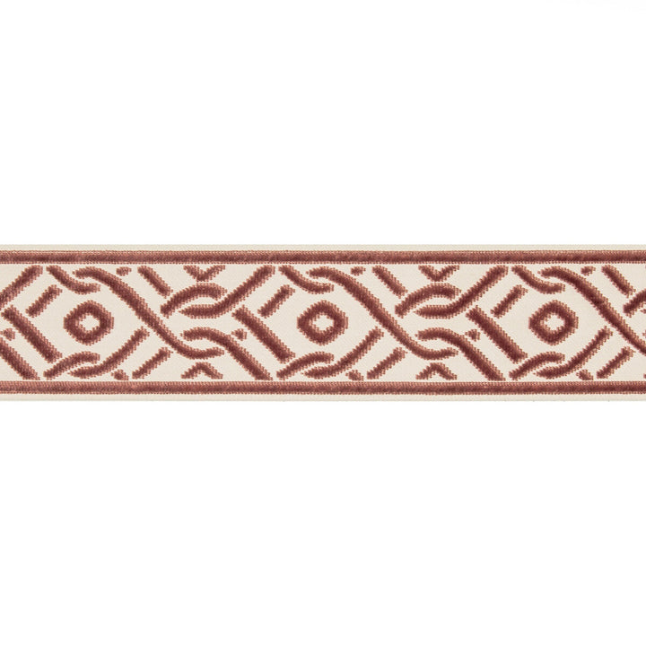 Pailou Tape Spice by Brunschwig & Fils Trim Brunschwig & Fils Trim Pailou Tape SpiceTrim TREILLIS PASSEMENTERIE VISCOSE - 57%;COTTON - 43% India </p><p>Repeat: H: 3.25, V: 4.75 3.25 - Fabric Carolina -