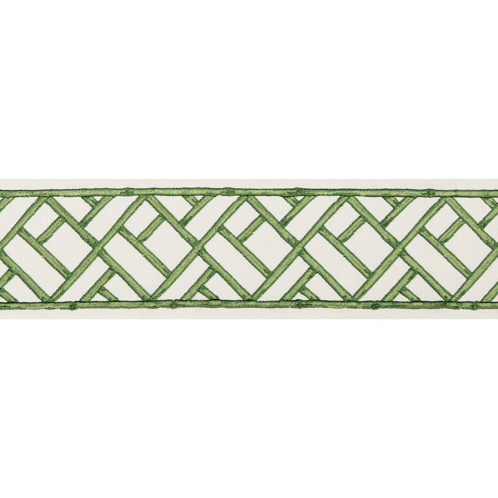 Torana Tape Leaf by Brunschwig & Fils Trim Brunschwig & Fils Trim Torana Tape LeafTrim TREILLIS PASSEMENTERIE COTTON - 76%;VISCOSE - 24% India </p><p>Repeat: H: 3.75, V: 7.7 3.75 - Fabric Carolina -