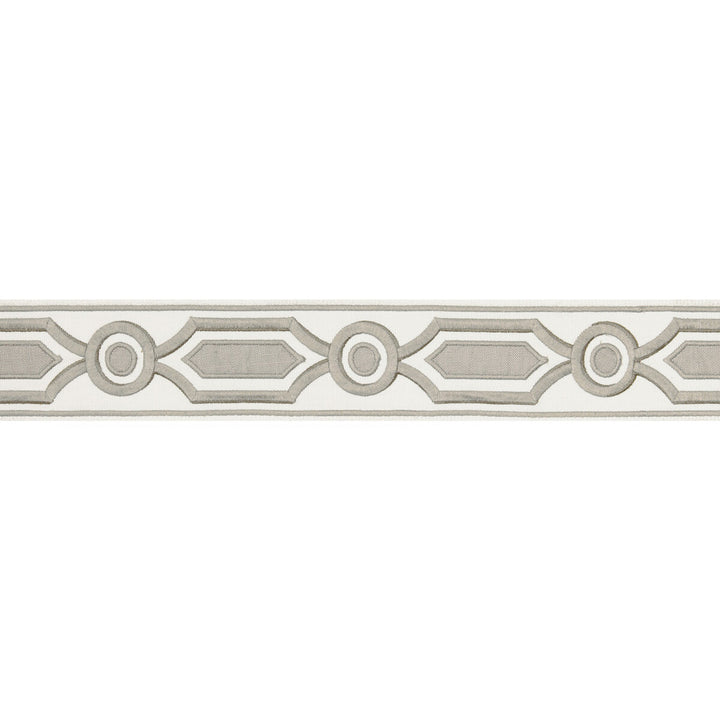 Ganden Tape Grey by Brunschwig & Fils Trim Brunschwig & Fils Trim Ganden Tape GreyTrim TREILLIS PASSEMENTERIE POLYESTER - 76%;LINEN - 24% India </p><p>Repeat: H: 2.17, V: 5.12 2.17 - Fabric Carolina -
