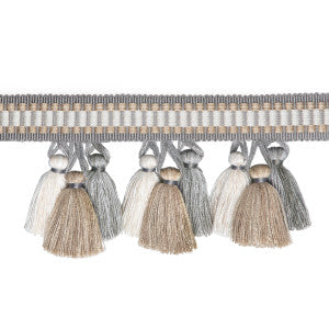 Andre Tassel Fringe Grey by Brunschwig & Fils Designer Trim