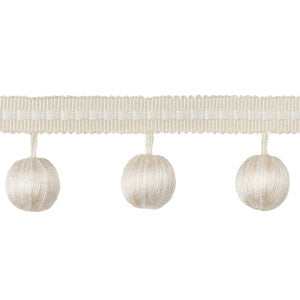 Claude Ball Fringe Snow by Brunschwig & Fils Designer Trim