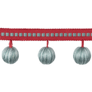 Claude Ball Fringe Aqua by Brunschwig & Fils Designer Trim