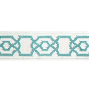 Cerise Tape Aqua T8022102.13.0 By Brunschwig & Fils Designer Trim