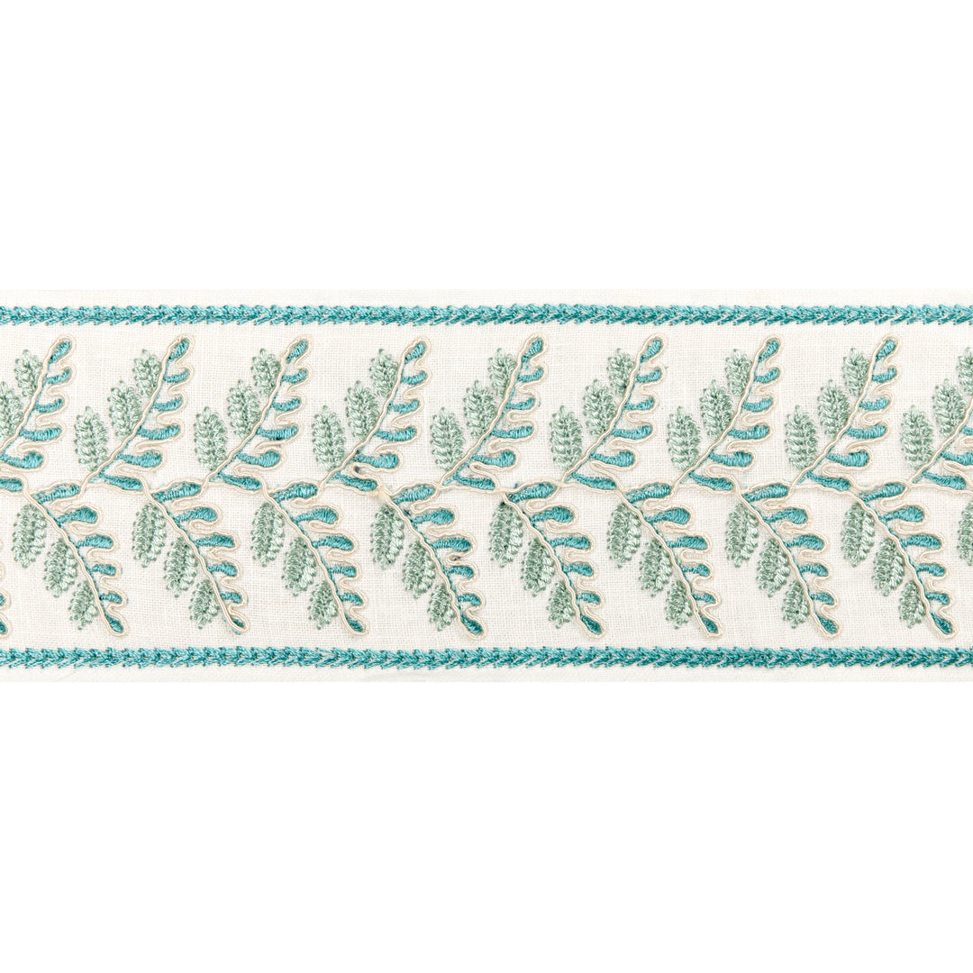 Fougere Border - Aqua T8024100.13.0 by Brunschwig & Fils Designer Trim