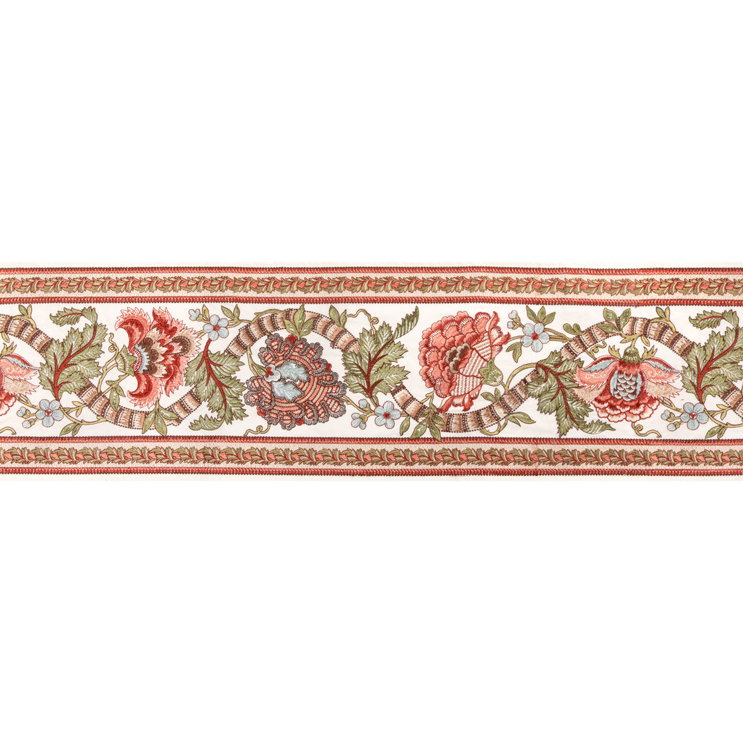 Lauris Border - Apricot/Sage T8024102.324.0 by Brunschwig & Fils Designer Trim