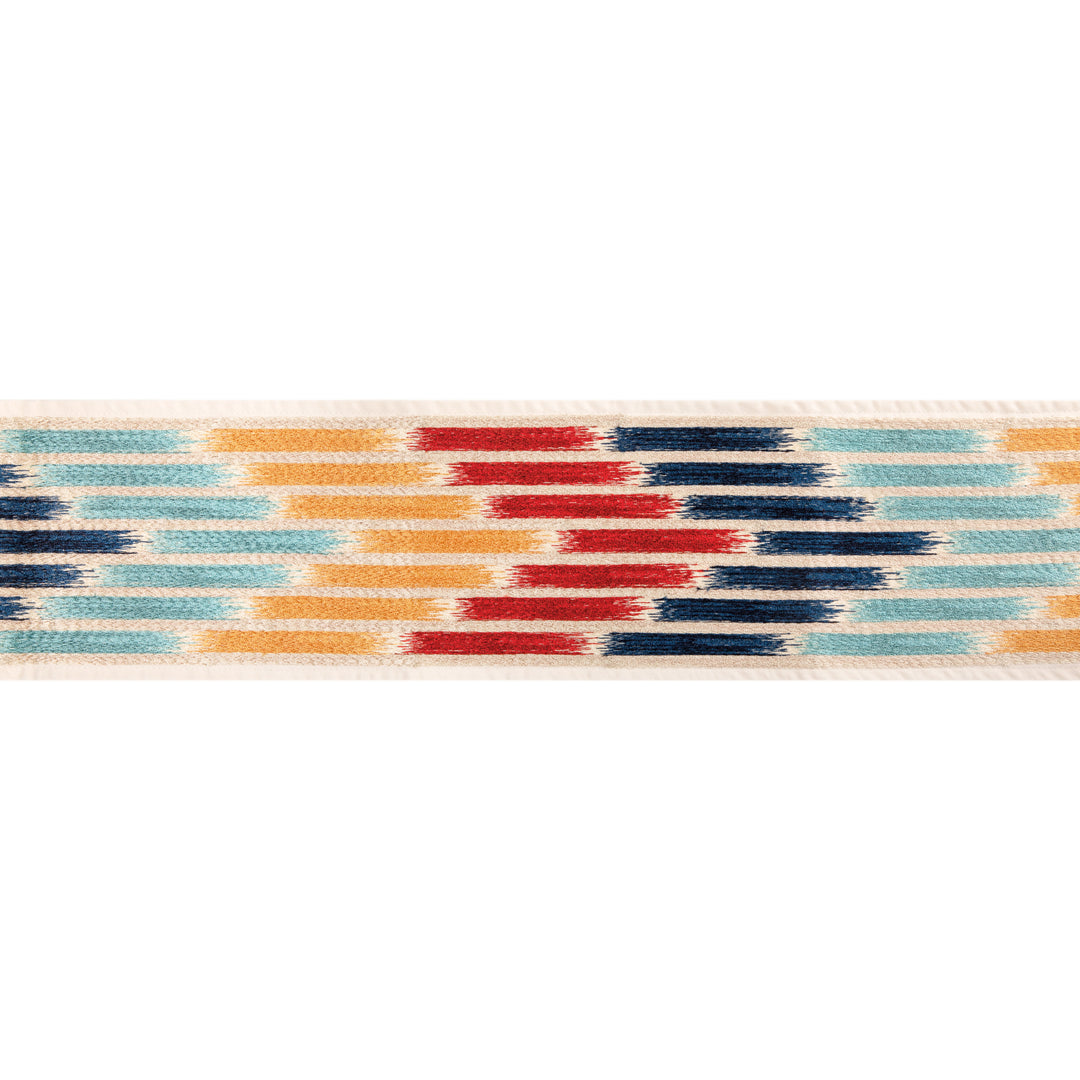 Cascade Border - Red/Blue T8024103.195.0 by Brunschwig & Fils Designer Trim