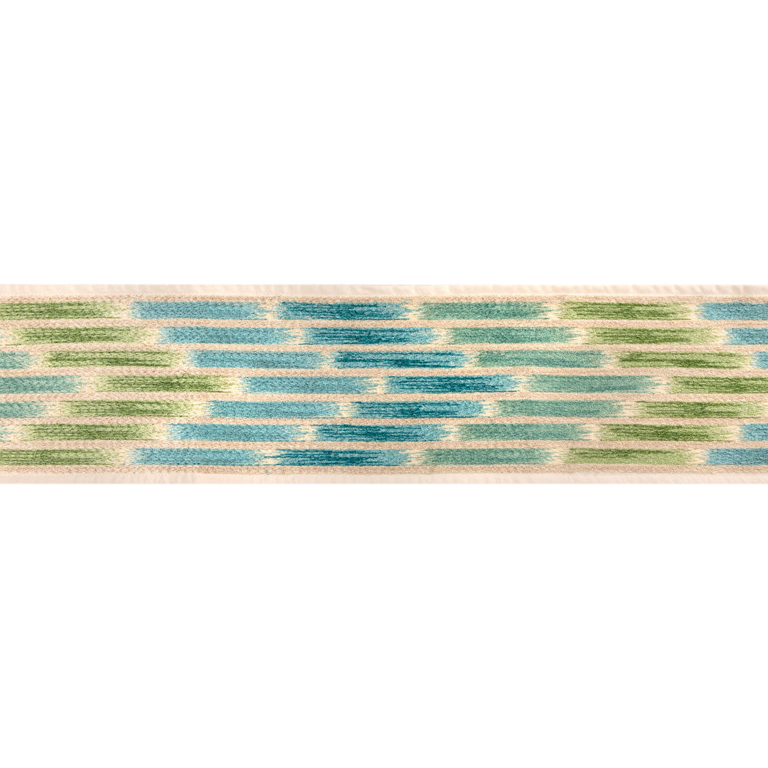 Cascade Border - Teal/Green T8024103.353.0 by Brunschwig & Fils Designer Trim