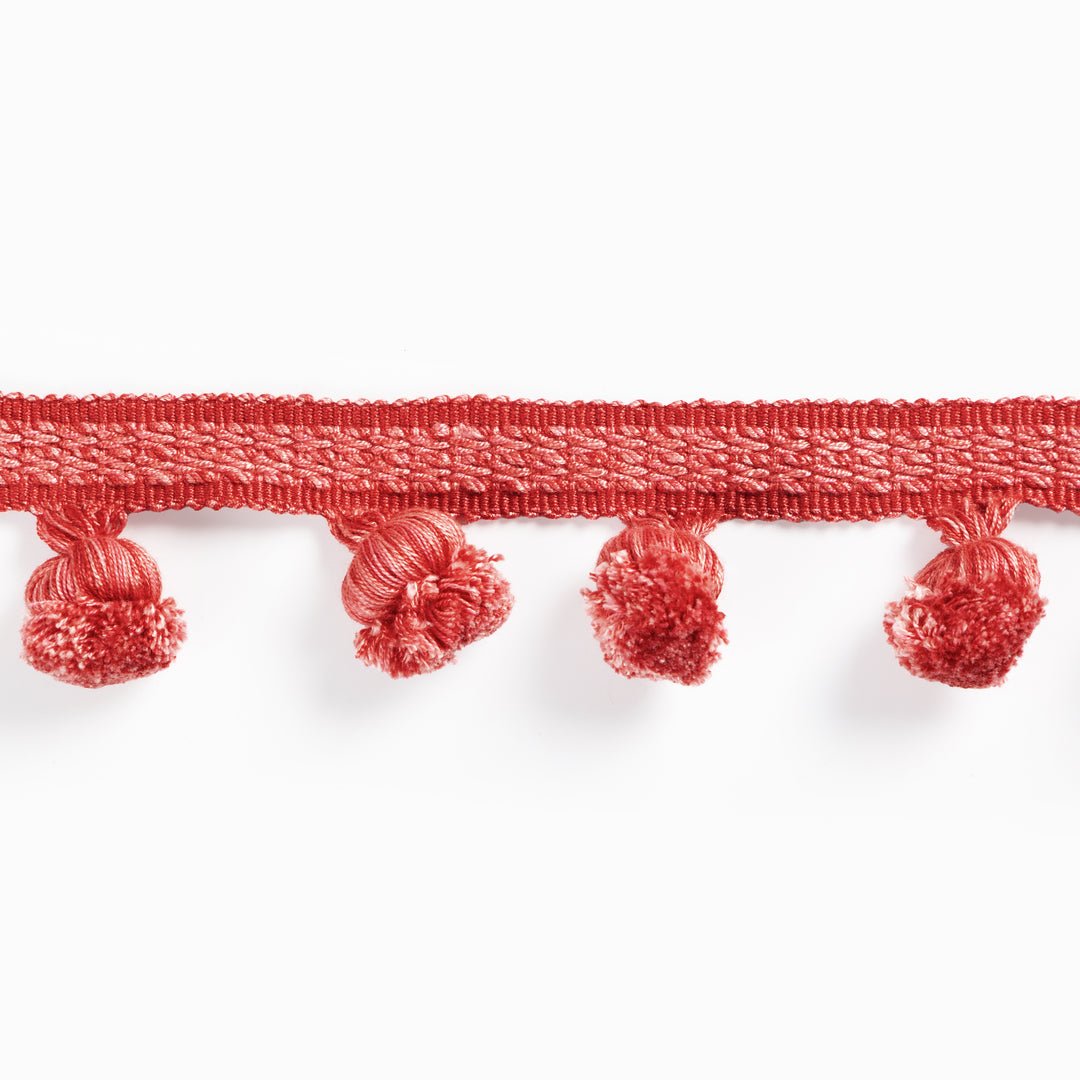Montcel Pom Fringe - Red T8025105.19.0 by Brunschwig & Fils Designer Trim