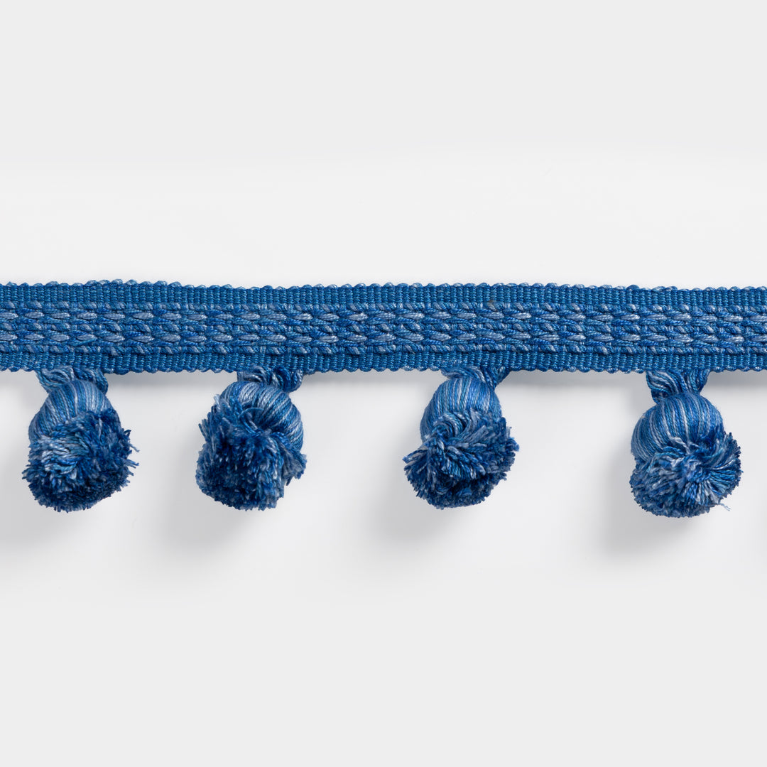 Montcel Pom Fringe - Blue T8025105.5.0 by Brunschwig & Fils Designer Trim