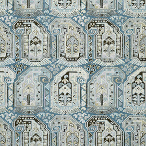 Gleniffer Aqua T85023 by Thibaut Designer Wallpaper
