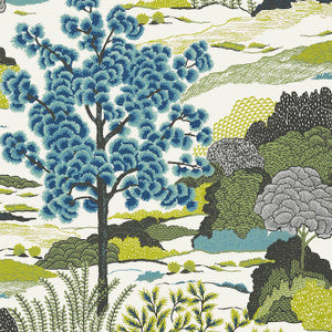 Daintree Bluemoon T85040 by Thibaut Designer Wallpaper