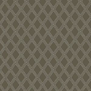Bonaire White on Charcoal T88758 by Thibaut Designer Wallpaper