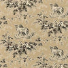 PEDIGREE Black on Taupe T9723 by Thibaut Designer Wallpaper
