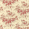 PEDIGREE Red on Cream T9725 by Thibaut Designer Wallpaper