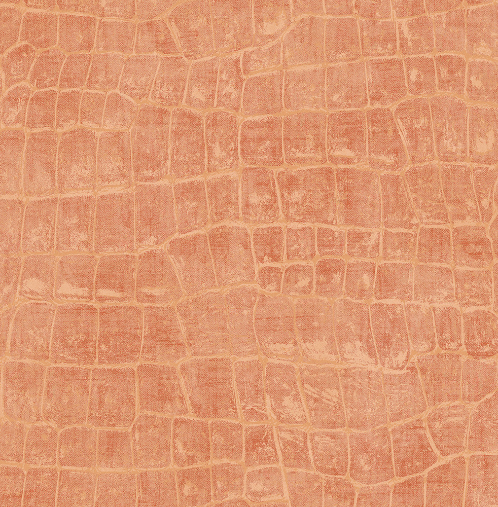 Curacao Rust Orange TA20516 by Seabrook Designs Designer Wallpaper