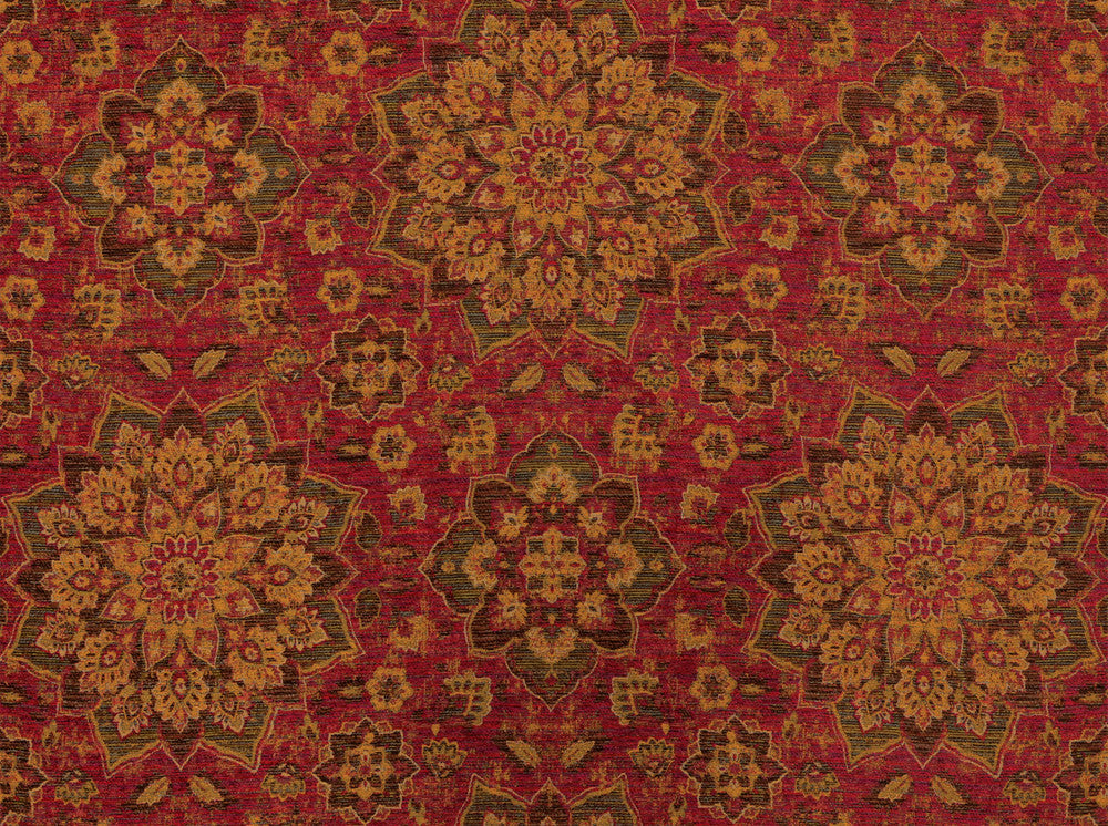 Tabriz Raspberry Truffl 348 by Covington Designer Fabric 100% POLYESTER CHN 50000 Horizontal: 27.75 and Vertical: 29.25 57 - Swanky Fabrics -
