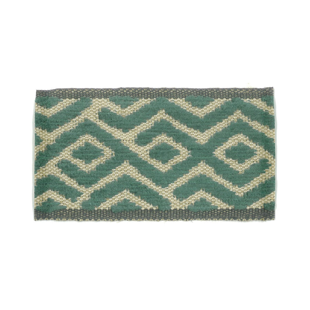 Taft 7 Lagoon by Stout Designer Trim NEW WORLD TRIM VOLUME II 50%LIN 30%SVI 20%POL ITALY Horizontal: 1 and Vertical: 0 1.88 in - Swanky Fabrics -