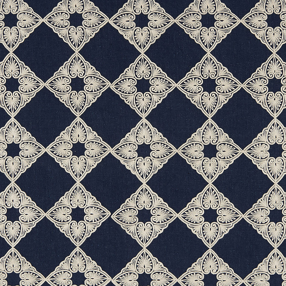 TALISMAN 68J8211 by JF Designer Fabric Felicity 82% Polyester, 18% Linen China  Horizontal: 6 and Vertical: 6 56  - Swanky Fabrics -