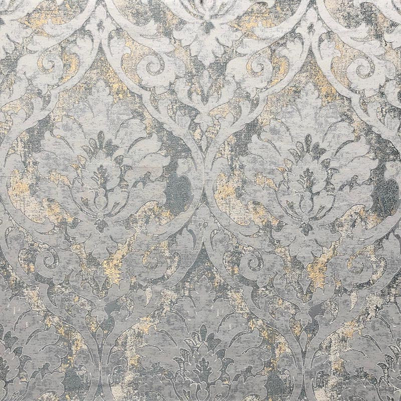 Tanya Pyrite by Magnolia Designer Fabric - 100% Poly India 77000 Horizontal: 13 and Vertical: 25.25 60" - Swanky Fabrics -