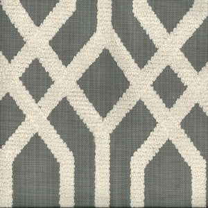 Tate Gunmetal by Norbar Designer Fabric 66% POLYESTER 30% COTTON INDIA 9 1/2"V 8 1/2"H 51 - Swanky Fabrics -