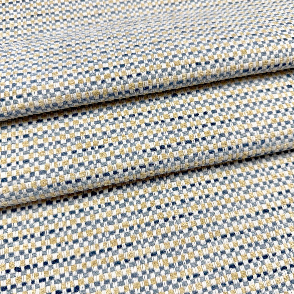 Taylor Indigo by Magnolia Designer Fabric - 82% Poly, 18% Cotton India 30,000 MAR Horizontal: 0 and Vertical: 0 54 - Swanky Fabrics -