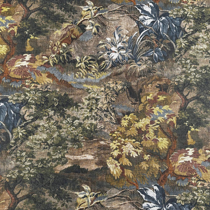 Teagan Woodland by Magnolia Designer Fabric - 81% Poly, 19% Linen India 38,000 MAR Horizontal: 0 and Vertical: 33.25 54 - Swanky Fabrics -