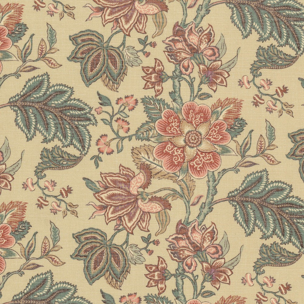 Teak 1 Clay by Stout Fabric Stout Fabric Teak 1 ClayFabric RAINBOW LIBRARY TEAROSE/SPICE 100%COT PAKISTAN </p><p>Repeat: H: 13.500, V: 12.625 54 in - Fabric Carolina -