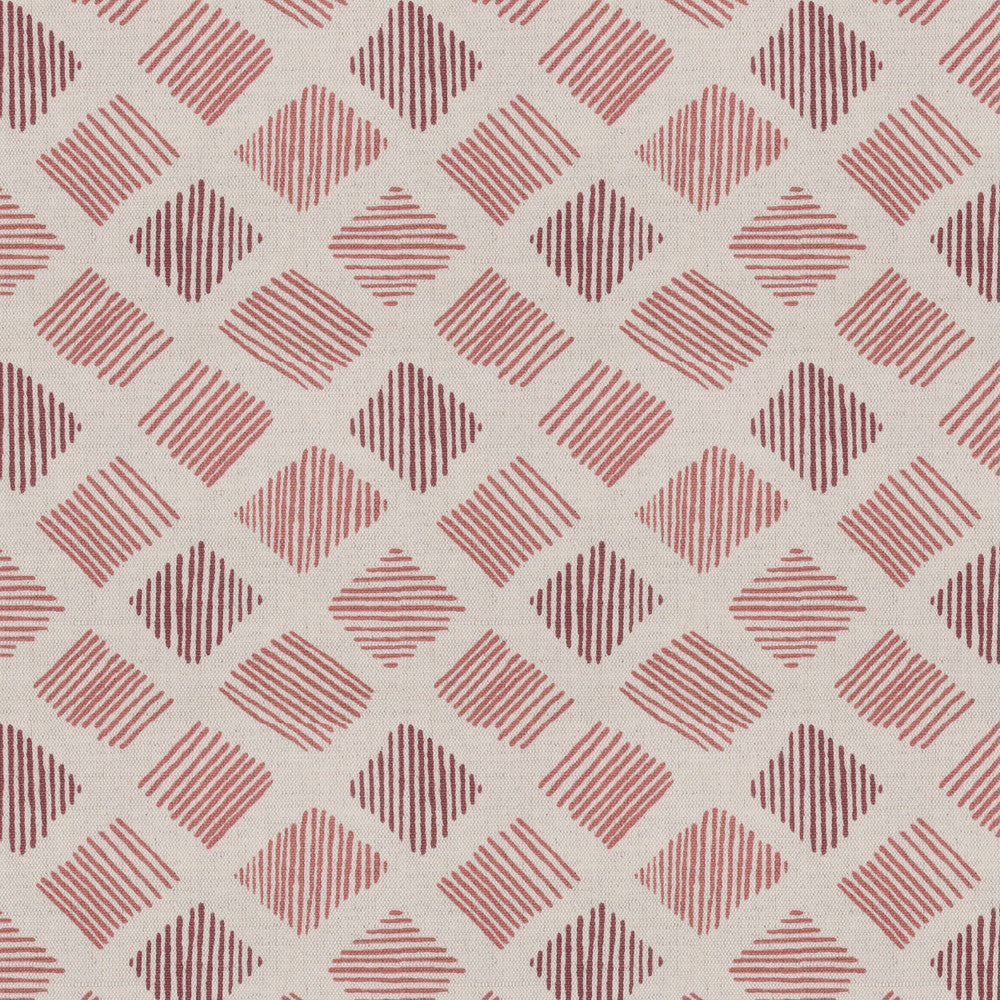 Teaneck 1 Tearose by Stout Designer Fabric THE ART OF COLOR HANDCRAFTED 59%COT 41%LIN INDIA Horizontal: 4.250 and Vertical: 3.875 54 in - Swanky Fabrics -