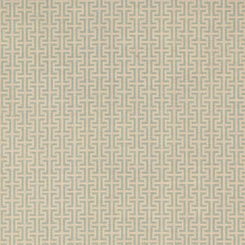 Temple Aqua TEMP003 by Schumacher Designer Fabric VEERE GRENNEY I LINEN 100% UNITED KINGDOM MARTINDALE 25,000 </p><p>Repeat: Horizontal: 2 3/8" (6CM) and Vertical: 1 1/2" (4CM) 52 - Swanky Fabrics -