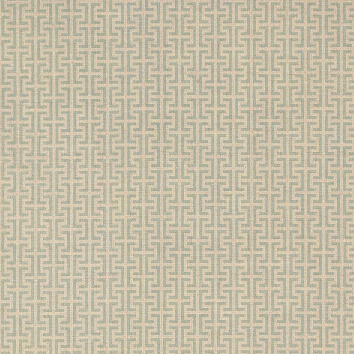 Temple Aqua TEMP003 by Schumacher Designer Fabric VEERE GRENNEY I LINEN 100% UNITED KINGDOM MARTINDALE 25,000 </p><p>Repeat: Horizontal: 2 3/8" (6CM) and Vertical: 1 1/2" (4CM) 52 - Swanky Fabrics -