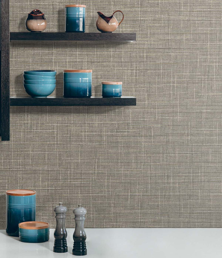 Grasmere Weave Cappuccino TG60143 by DuPont Designer Wallpaper