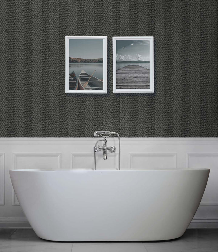 Throw Knit Faded Onyx TG60206 by DuPont Designer Wallpaper