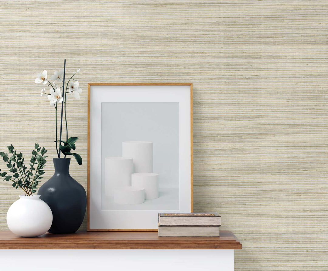Edmond Faux Sisal Rice TG60349 by DuPont Designer Wallpaper
