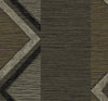 Beswick Chevron Roasted Coffee TH91506 by Seabrook Designs Designer Wallpaper