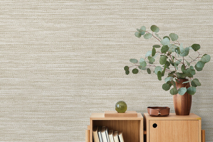 Hollinwood Weave Sand TH91807 by Seabrook Designs Designer Wallpaper