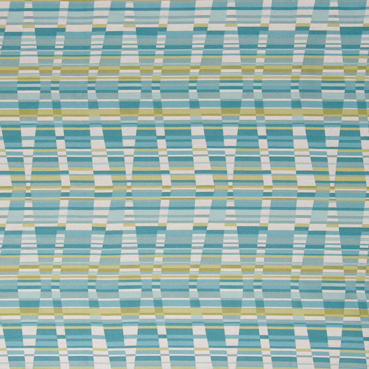 Thirasia Cyan by Bella-Dura Designer Fabric  100% BELLA DURA POLYOLEFIN USA 70000 H: 7'' V: 14.25'' 56''  - Swanky Fabrics -