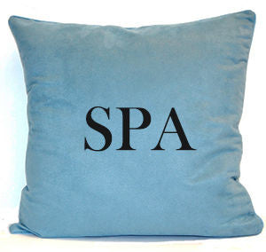 Throw Pillow Spa 40 by Norbar Designer Fabric PILLOW INSERT 100% POLYESTER FRANCE 18" X 18" SQUARE - Swanky Fabrics -