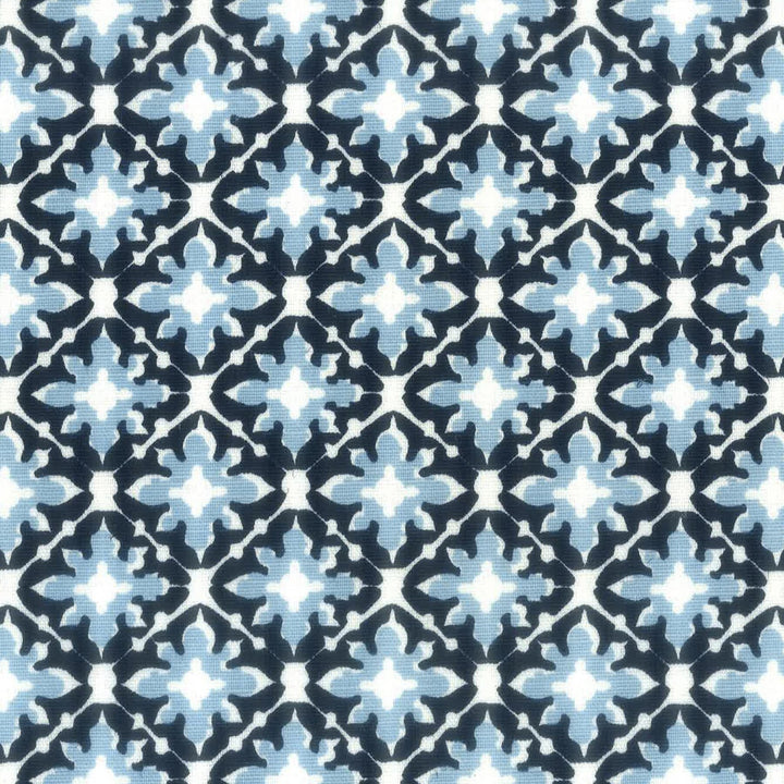 Tile 3 Navy by Aoc Fabric Aoc Fabric Tile 3 NavyFabric LA BELLA VITA USA </p><p>Repeat: H: 2.250, V: 2.250 54 in - Fabric Carolina -