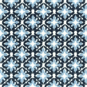 Tile 3 Navy by Aoc Designer Fabric