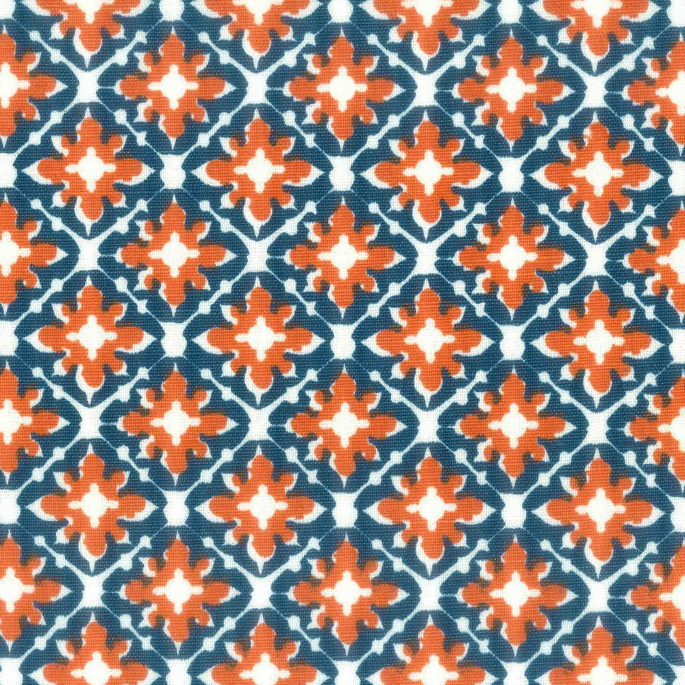 Tile 4 Slate by Aoc Designer Fabric LA BELLA VITA 50%COT 50%LIN USA CATB 117-2013 Horizontal: 2.25 and Vertical: 2.25 54 in - Swanky Fabrics -