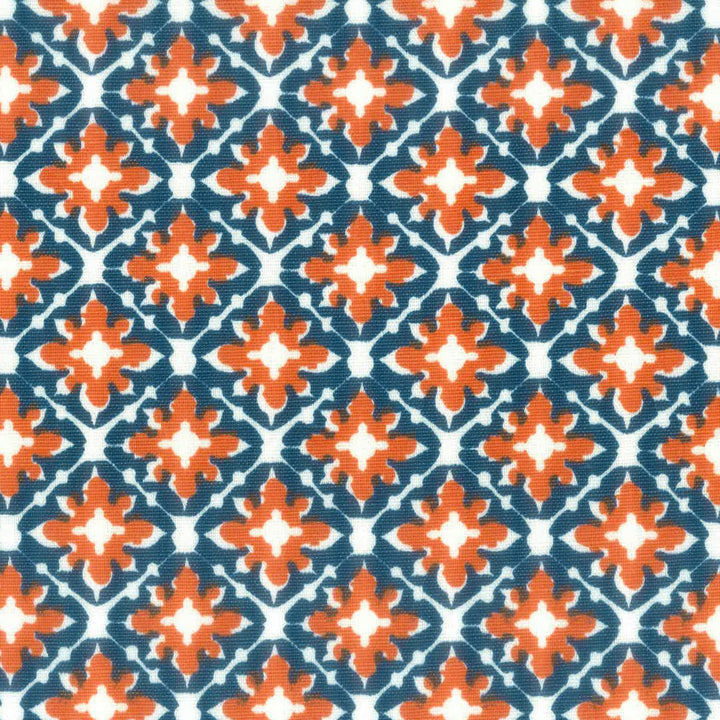 Tile 4 Slate by Aoc Designer Fabric LA BELLA VITA 50%COT 50%LIN USA CATB 117-2013 Horizontal: 2.25 and Vertical: 2.25 54 in - Swanky Fabrics -