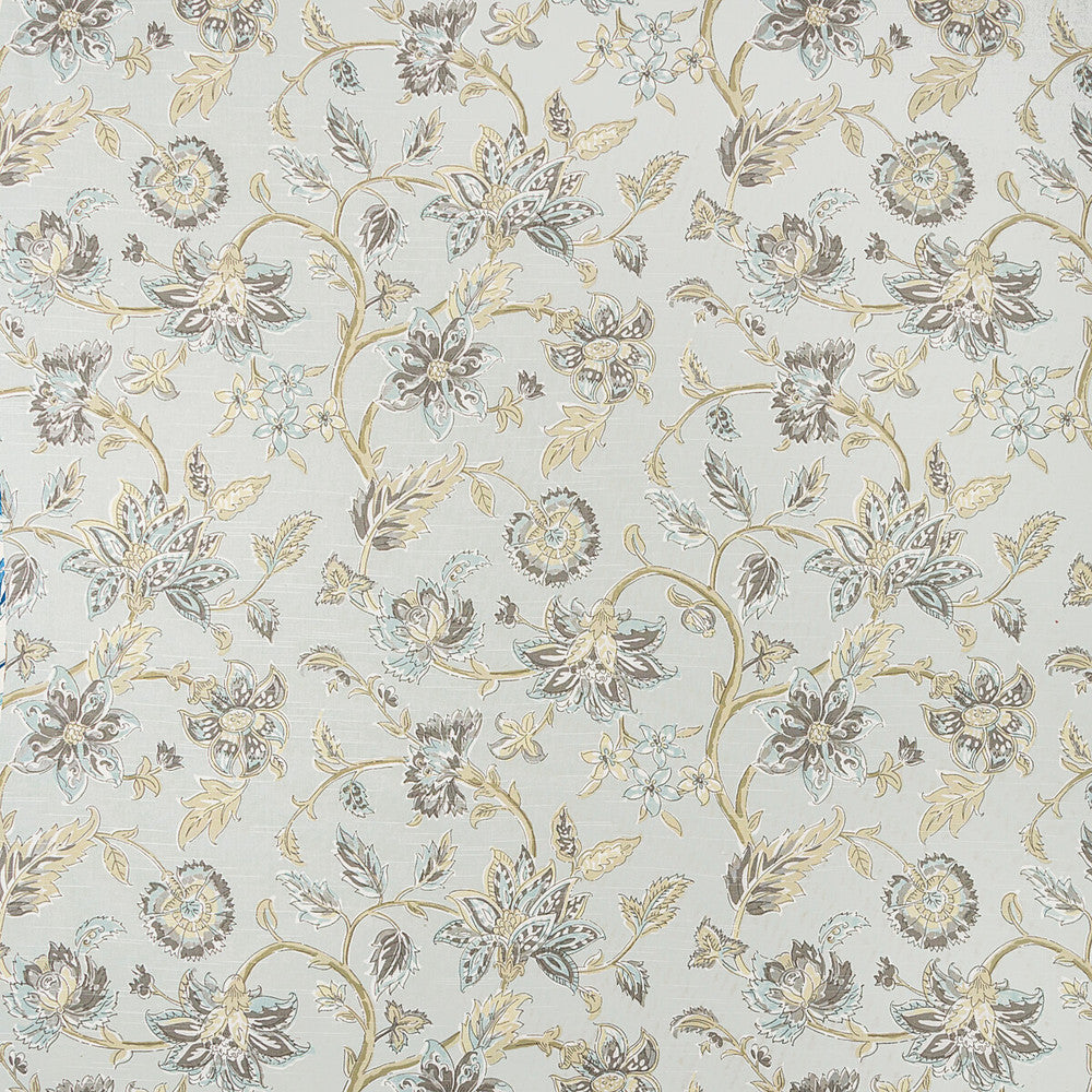 Tiru Vine Mineral by Kravet Basics Designer Fabric CEYLON COTTON - 100% Pakistan MEDIUM Horizontal: 27 and Vertical: 27 54 - Swanky Fabrics -