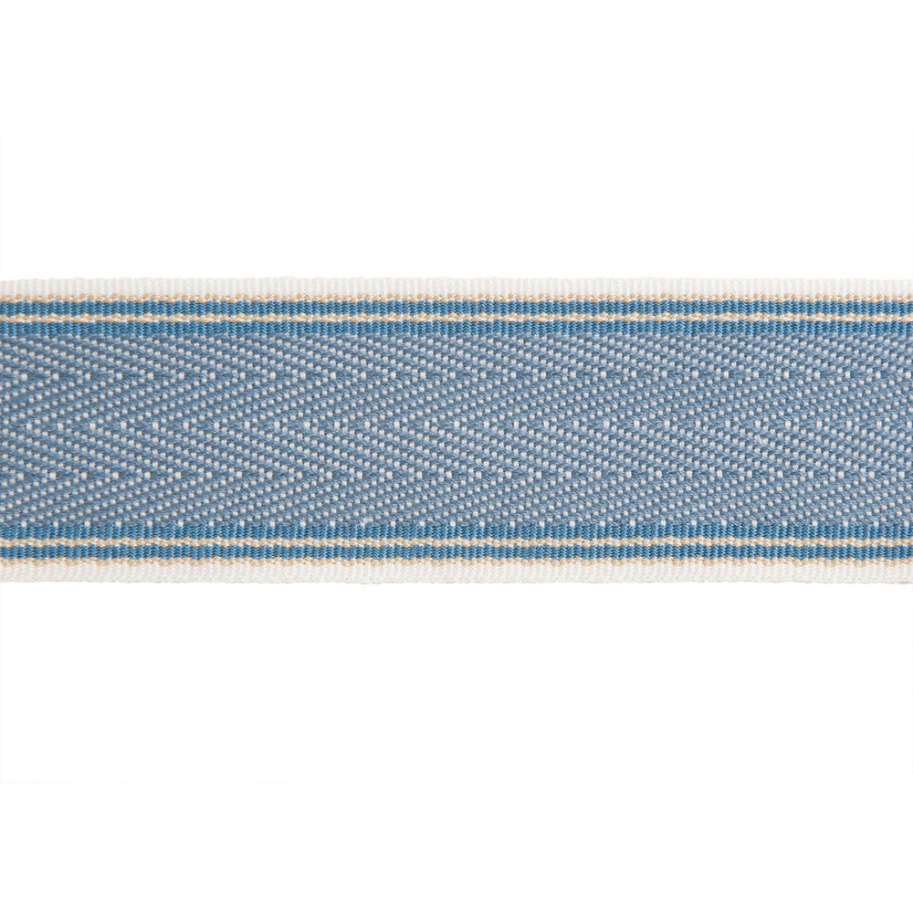 Hance Blue by Lee Jofa Designer Trim POLYESTER - 100% India Horizontal: and Vertical: 1.77 - Swanky Fabrics -