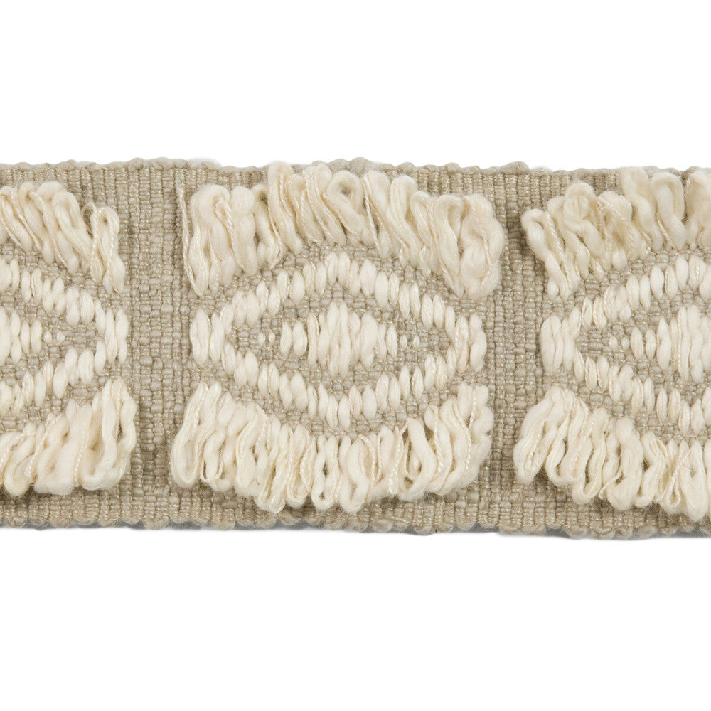 Cockscomb Linen by Groundworks Designer Trim KELLY WEARSTLER COLLECTION COTTON - 52%;VISCOSE - 43%;LINEN - 5% Egypt Horizontal: and Vertical: 2.5 - Swanky Fabrics -