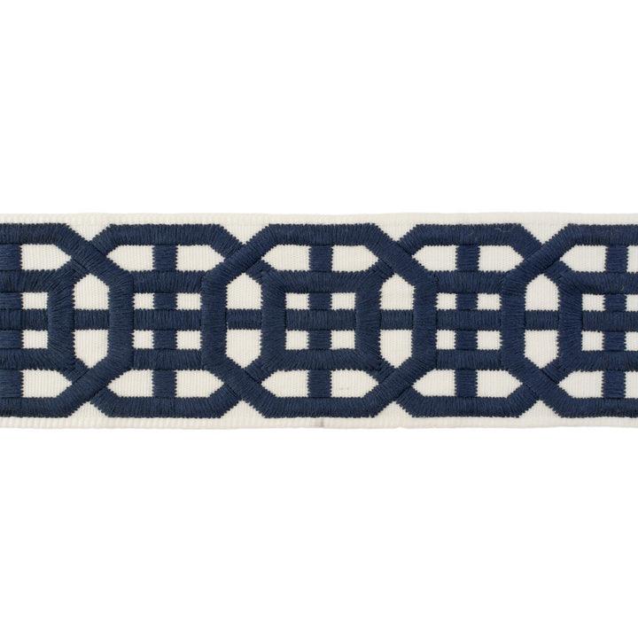 Avignon Tape Navy by Lee Jofa Designer Trim SUZANNE KASLER COLLECTION II RAYON - 63.6%;POLYESTER - 36.4% India Horizontal: 2.4 and Vertical: 3.6 2.5 - Swanky Fabrics -