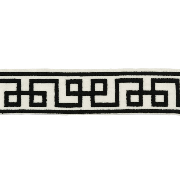 Siene Tape Black by Lee Jofa Designer Trim SUZANNE KASLER COLLECTION II POLYESTER - 100% India Horizontal: 1.77 and Vertical: 5.12 1.75 - Swanky Fabrics -