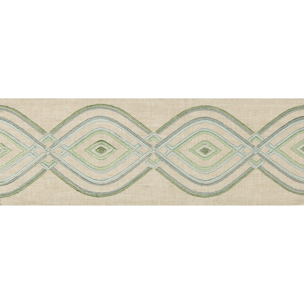 Ora Tape Mist by Lee Jofa Designer Trim WESTPORT TRIMMINGS LINEN - 58%;VISCOSE - 30%;SPUN SILK - 12% India LIGHT Horizontal: 5 and Vertical: 5.24 5 - Swanky Fabrics -